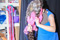 Sarah Beth Woods and Cleo
Sugg, photo shoot and costuming