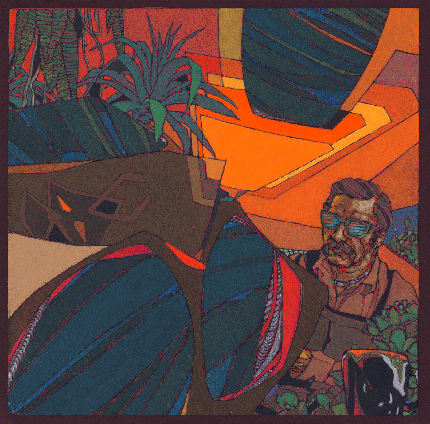 EC Brown painting from the Record of the Month Club