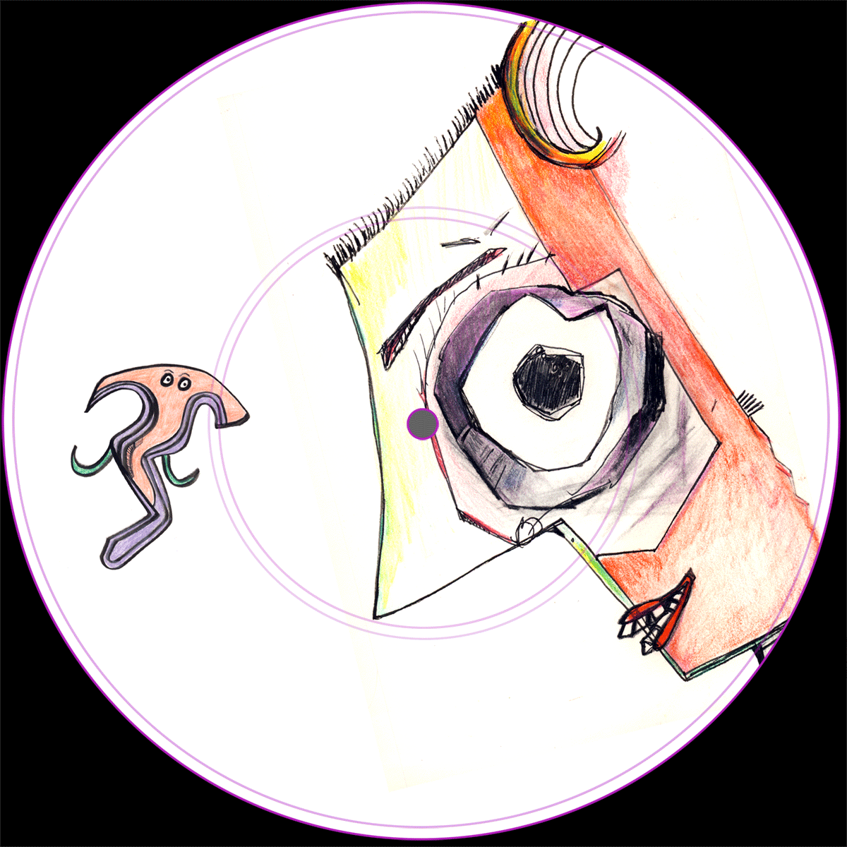 Slightly animated, picture disk